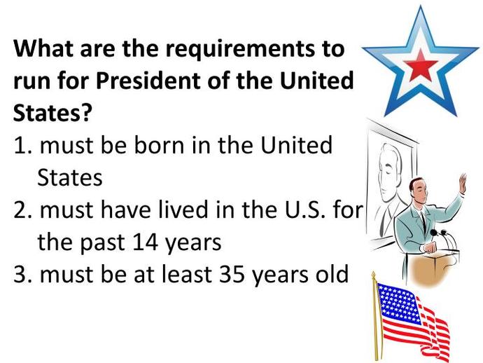 Why are the requirements for being US President so different from those to vote?