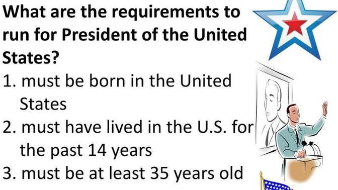 Why are the requirements for being US President so different from those to vote?