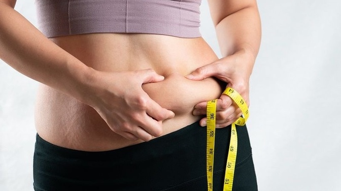 What part of your body do you tend to gain weight in the most?