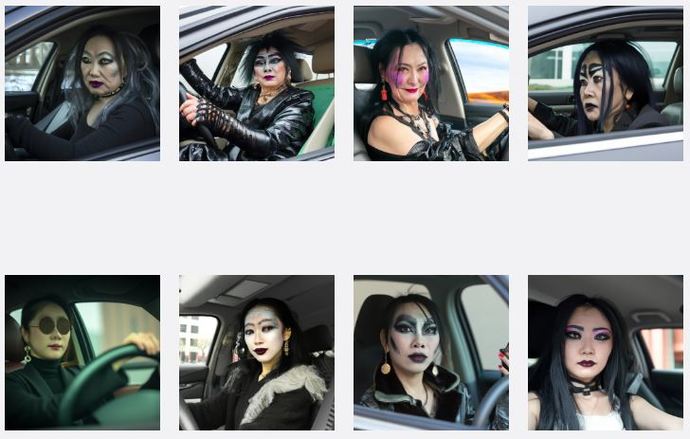 Do you think Goth Asian women driving are attractive?