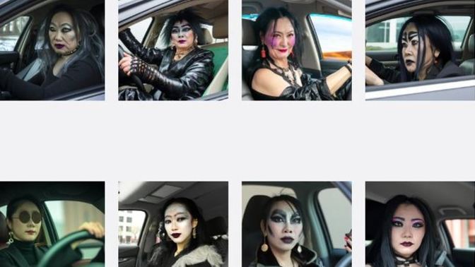 Do you think Goth Asian women driving are attractive?