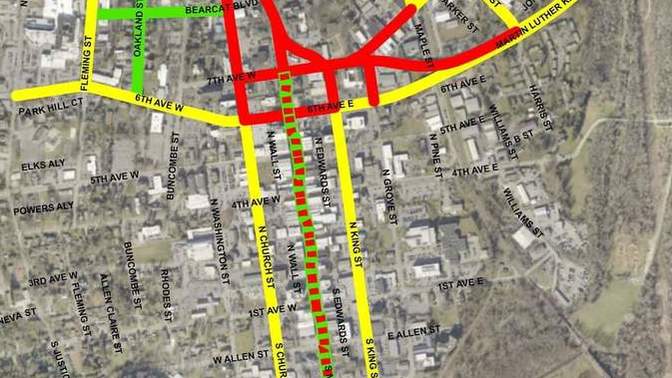 Does anyone else see a giant chode in the drawing of this Christmas parade map?