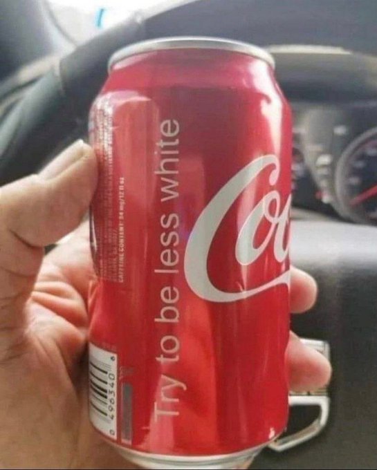 Do you drink Coke if you are white?
