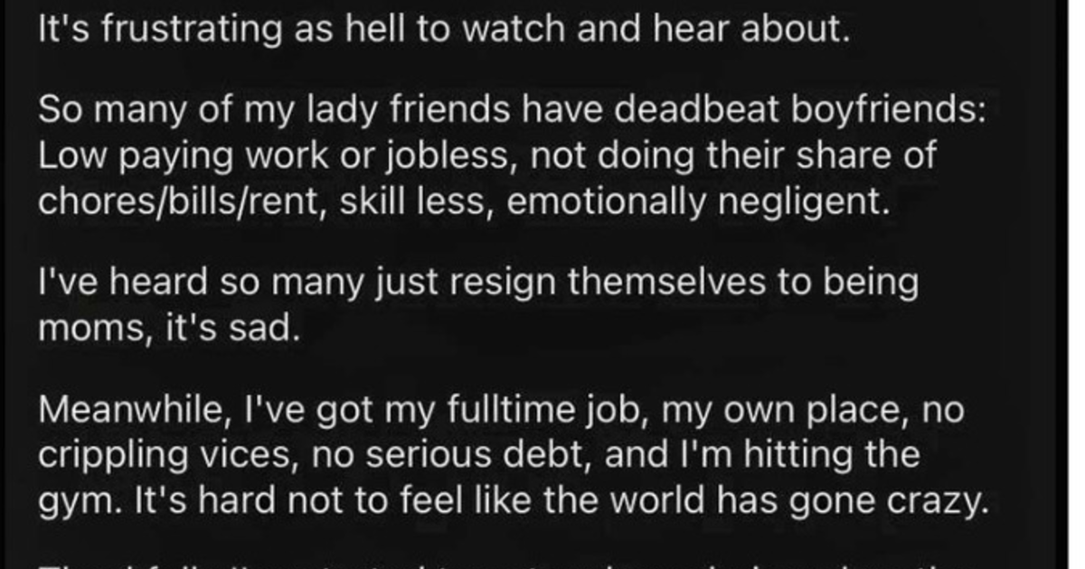 Why Do Some Men Feel Entitled To Having A Girlfriend (As A Prize) For