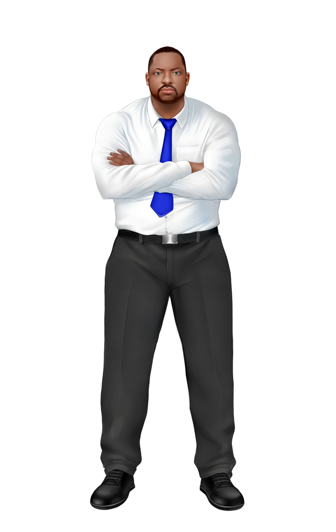 I don't put my real face onto the internet for any freak to stalk me, but like my artwork shows, I look just like this.