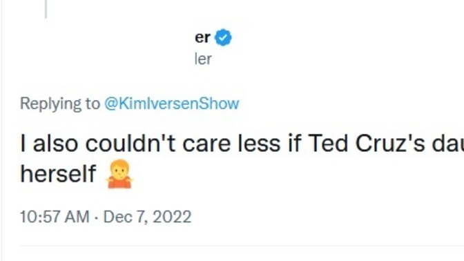 As a Democrat, I'm ashamed of the fellow democrats who wish/doesn't care if Cruz's daughter kills herself, are you?
