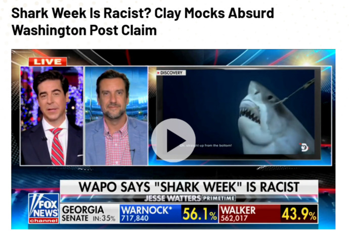 Do you agree with the Washington Post that Shark Week is racist or lacks diversity?