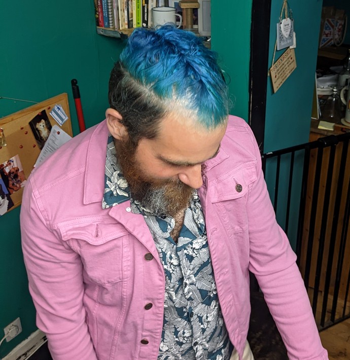 Everyone should try brightly coloured hair once?