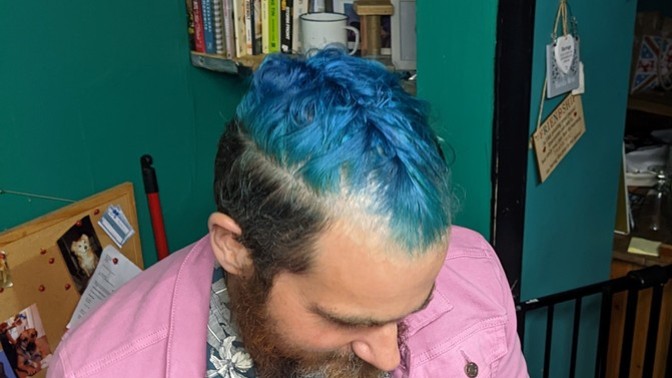 Everyone should try brightly coloured hair once?