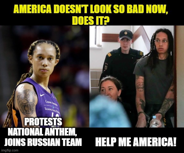 Biden exchanges a Russian arms dealer who targeted Americans for murder for a basketball player and left a former marine to stay in jail in Russia?