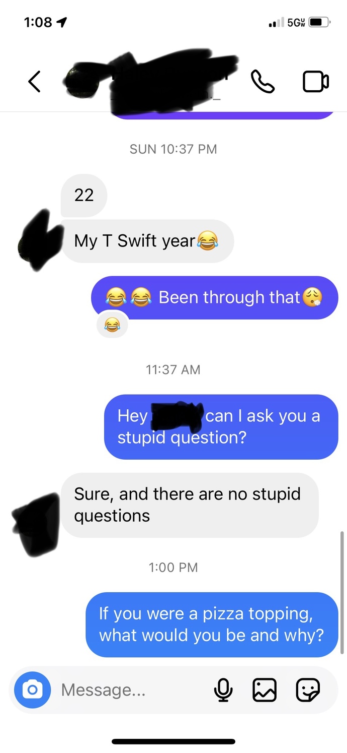 I messaged my crush from HS, I may have oofed this one?