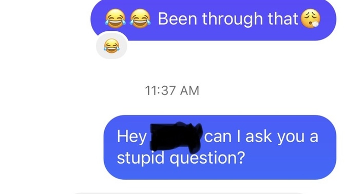 I messaged my crush from HS, I may have oofed this one?
