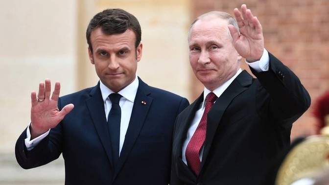 Do you agree with Macron that we should also provide "guarantees for its own security to Russia"?