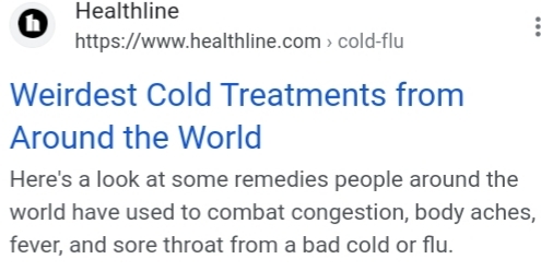 Crazy cold remedies?