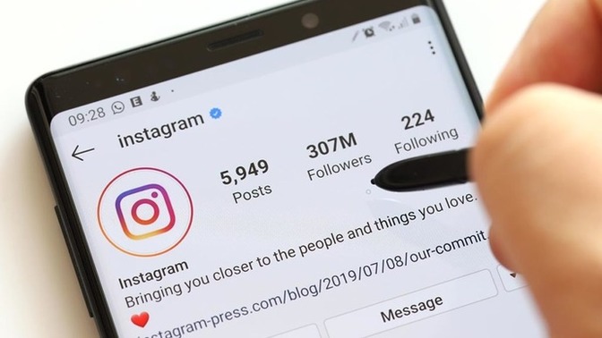 If someone has an instagram tracker app, what can they see?