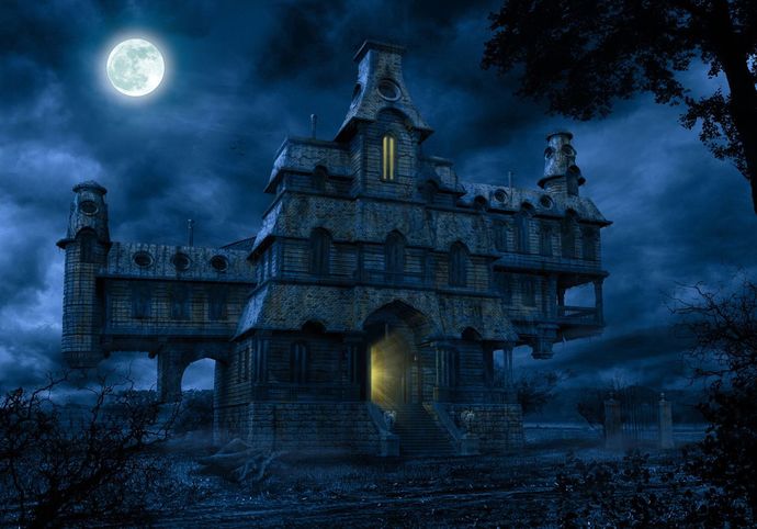 Would you stay all night, all alone, in an abandoned scary house, and it's believed to be haunted?