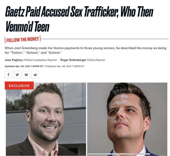 Doesn’t it say something about the political parties that pedo Matt Gaetz is still in office?