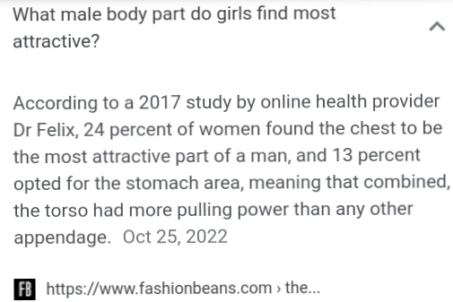 Why do females stare at these parts of a guy ?