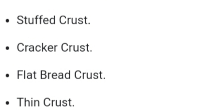 Other crust that taste good?