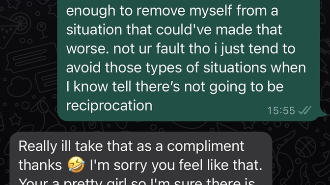 I told him I like him (but he has a pregnant girlfriend) do you think he’s respectful and I can stop feeling weird around him?