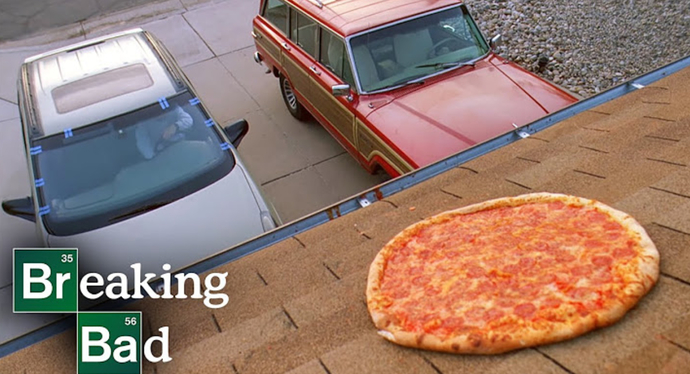Would You Ever Throw A Pizza On A Roof?