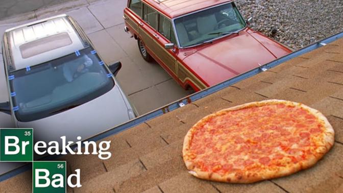 Would You Ever Throw A Pizza On A Roof?