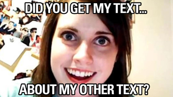 If your SO texts you way too much does it make you feel 'smothered'?
