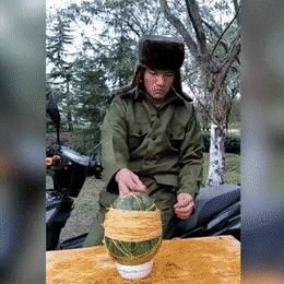 How do you open a watermelon?
