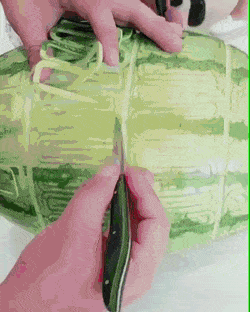 How do you open a watermelon?