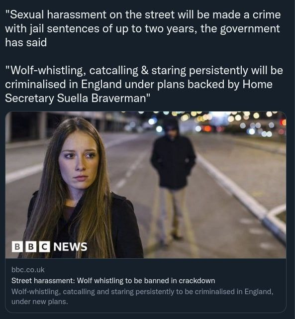 How do you feel about men going to jail for 2 years for sexual harassment?