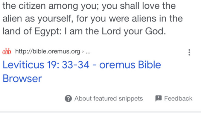 Immigrant experts: what are your thoughts on this passage from Leviticus 19:33-34?