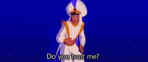 If Aladdin invited you onto his magic carpet to show you a whole new world would you go with him?