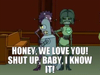 Your SO says I love you. Your joke response is what?