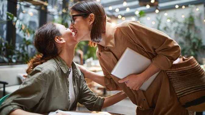 Is kissing friends and coworkers on the cheeks a thing where you live?