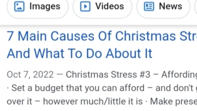 Most stressful Christmas things ?