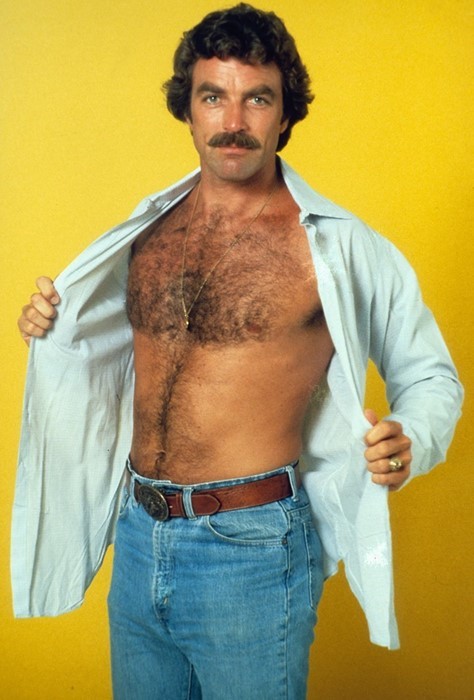 Is chest-hair out of fashion?