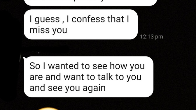 Why my ex suddenly contact me again?