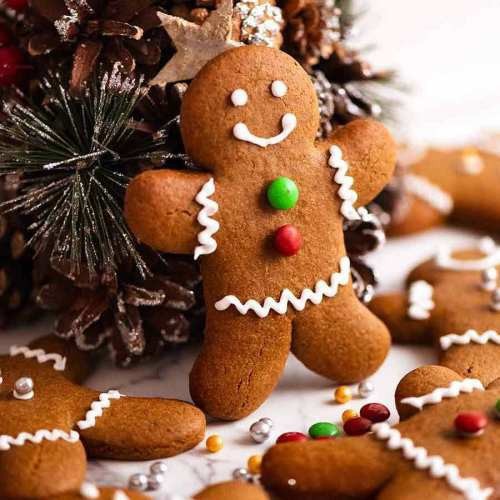 When eating a gingerbread man what do you bite first?