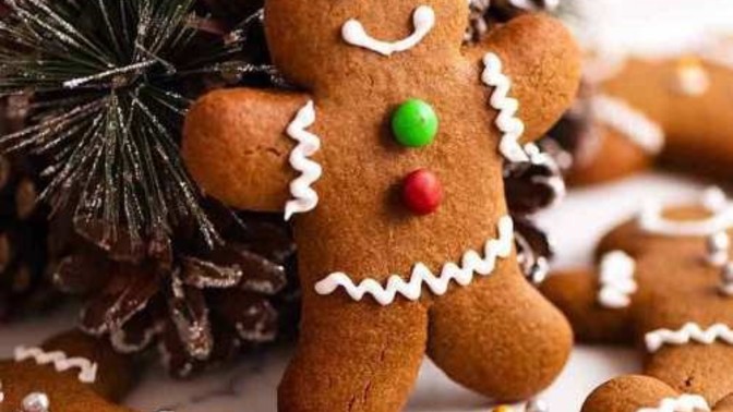When eating a gingerbread man what do you bite first?