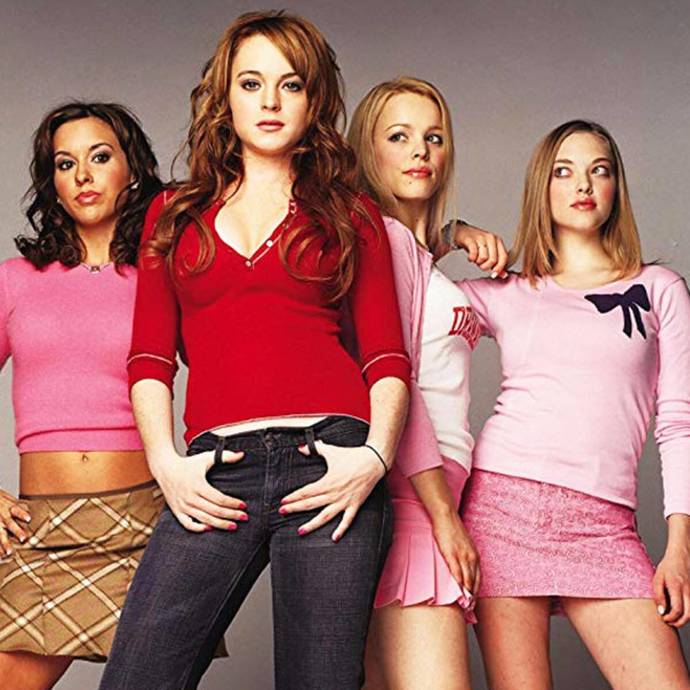 Modern women, dressed as schoolgirls for some reason.