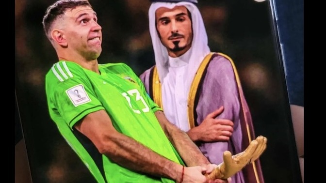 What are your thoughts after watching the Argentina/France game? Were you happy Argentina won? And what did you think of Emiliano Martinez’s lude act?