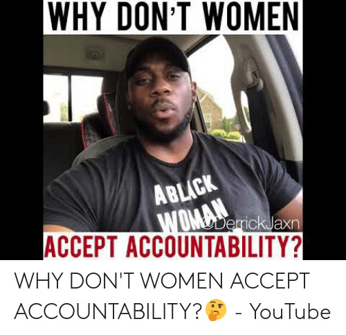 Do you think the stereotype that women avoid accountability to be true?