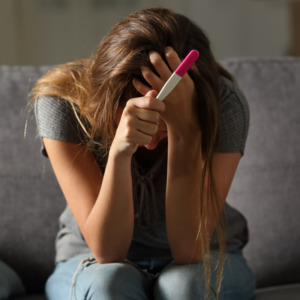 Who is at fault if a birthing person gets pregnant accidently?