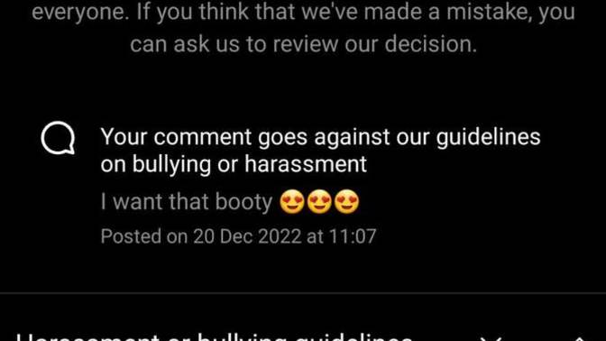 Simping is now harassment on instagram now, thoughts?