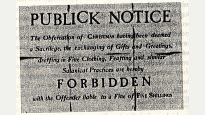 Do you think we should party like it's 1647 and abolish Christmas?