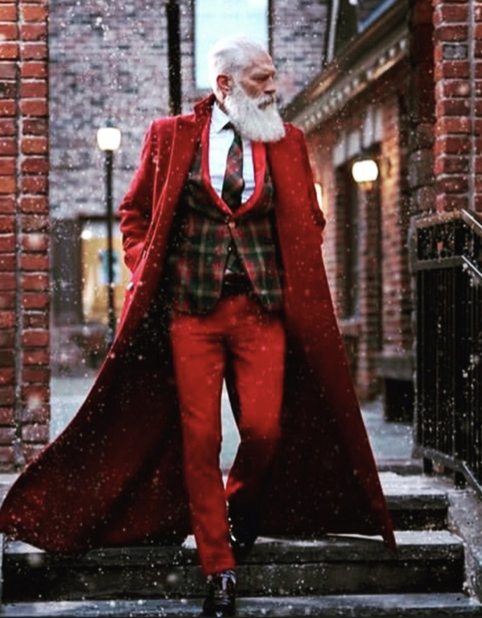 This is Santa just before the season starts...