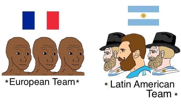 Is it racist that the Argentina national football team didnt have any black players?