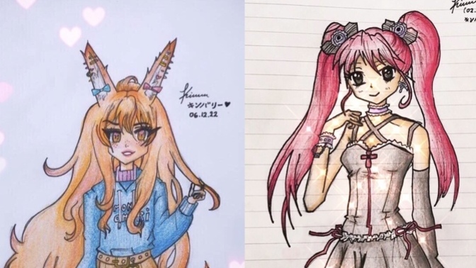 Which drawing looks nicer?