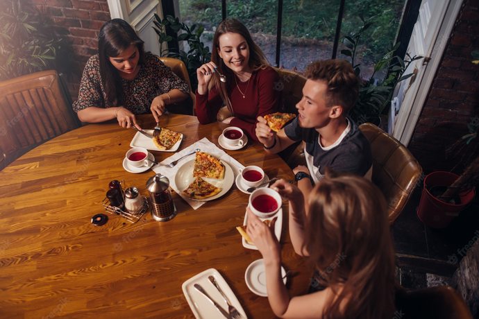Lonely Guys, would you rather dine with a group of hot chatty girls or a group of guys who don’t say much about anything?