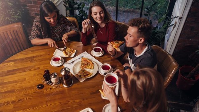 Lonely Guys, would you rather dine with a group of hot chatty girls or a group of guys who don’t say much about anything?